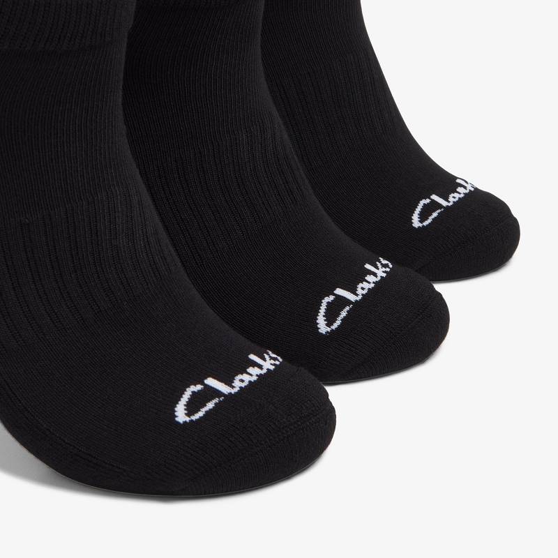 Clarks 3 Pack Athletic μαυρα | CLKS-84189