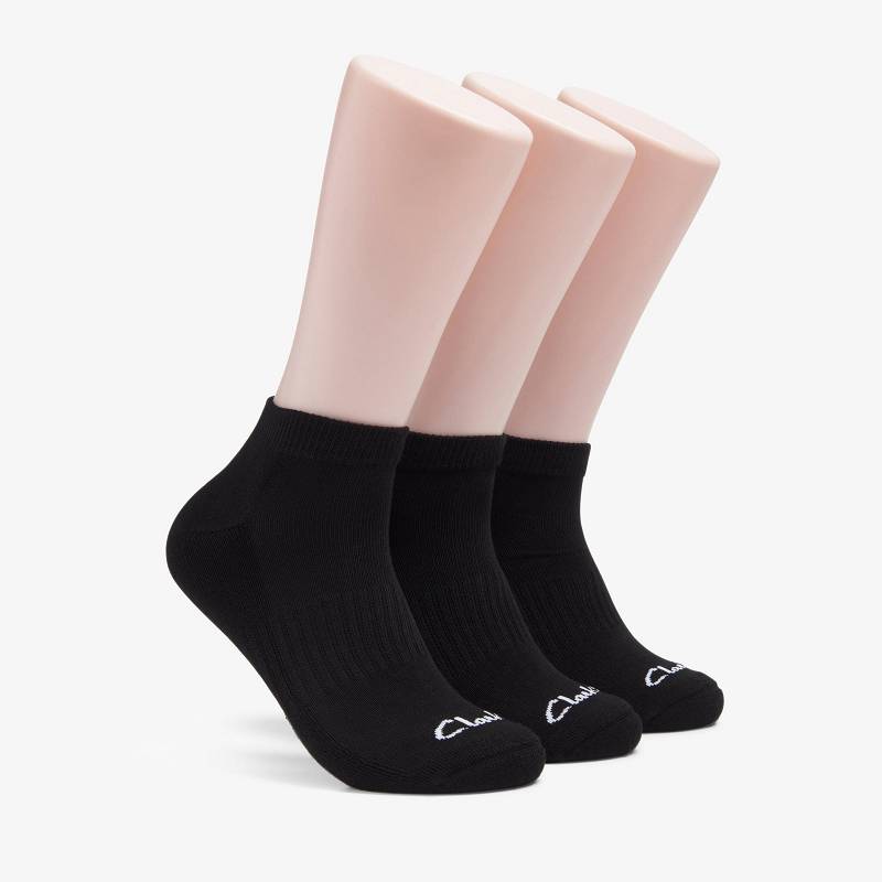 Clarks 3 Pack Athletic μαυρα | CLKS-84189