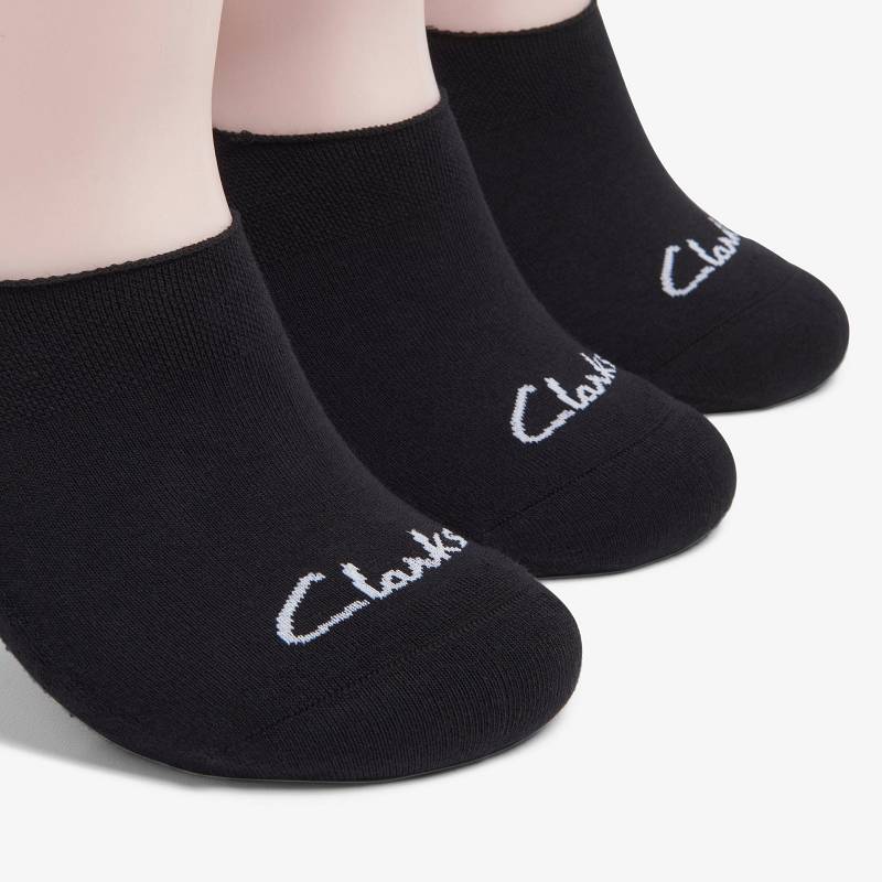 Clarks 3 pack Solid Liner Sock μαυρα | CLKS-84175