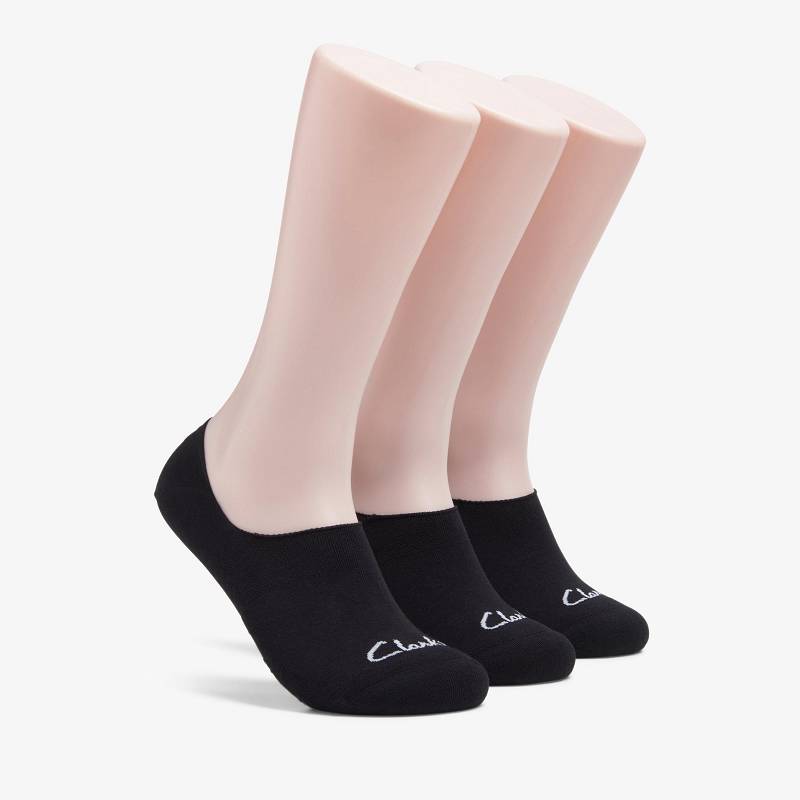Clarks 3 pack Solid Liner Sock μαυρα | CLKS-84175