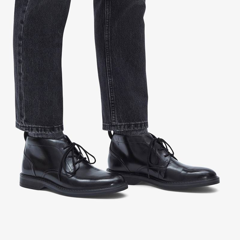 Clarks Aldwin Chukka μαυρα | CLKS-84546