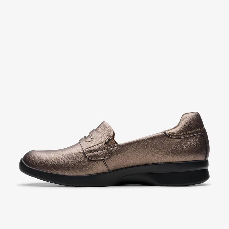 Clarks Ellowyn Penny καφε μεταλλικός | CLKS-85009