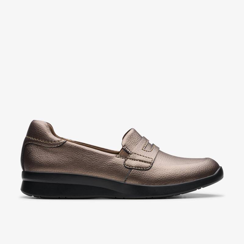 Clarks Ellowyn Penny καφε μεταλλικός | CLKS-85009