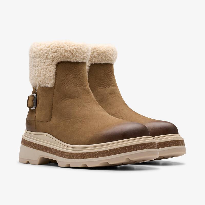Clarks Hencroft Madi Waterproof σκούρο καφε | CLKS-85509