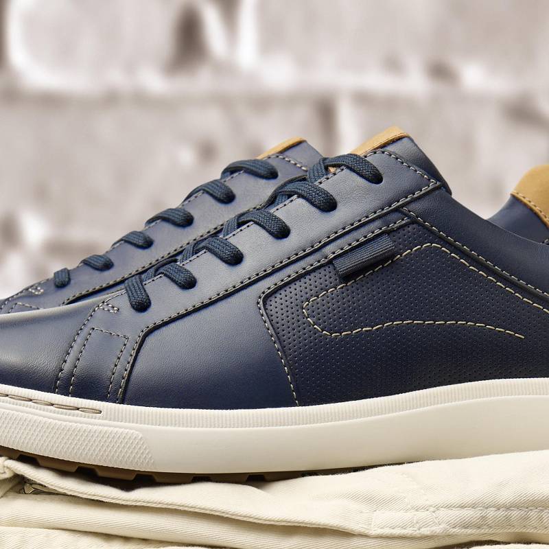 Clarks Mapstone Lace σκουρο μπλε | CLKS-84224