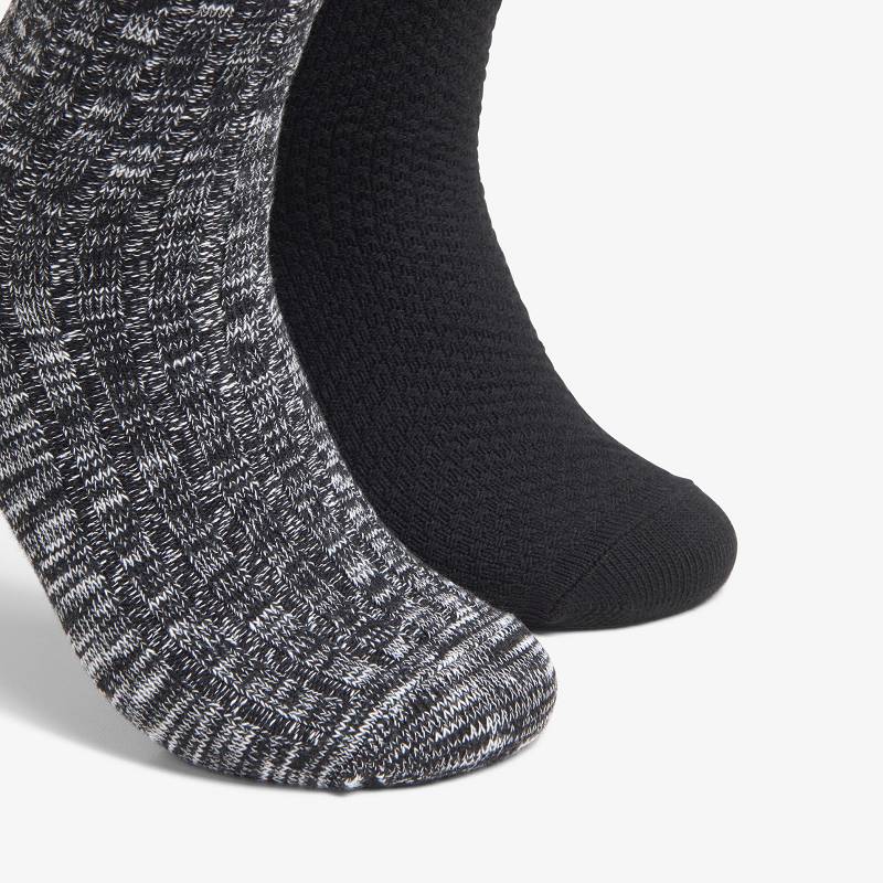 Clarks Marled Crew Sock μαυρα | CLKS-84171