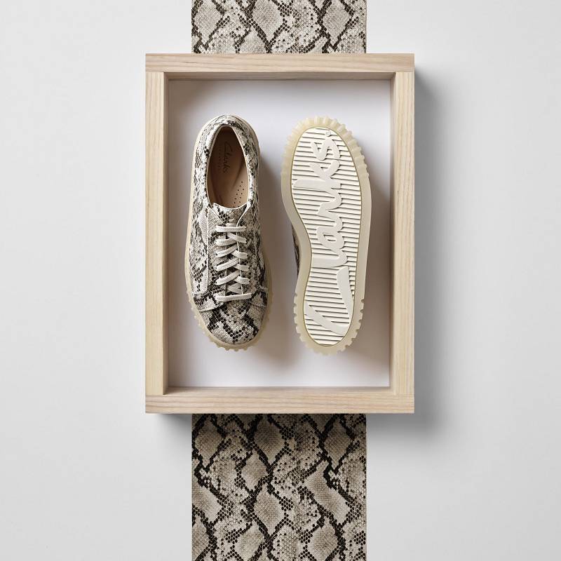 Clarks Mayhill Walk γκρι Snakeskin | CLKS-85167