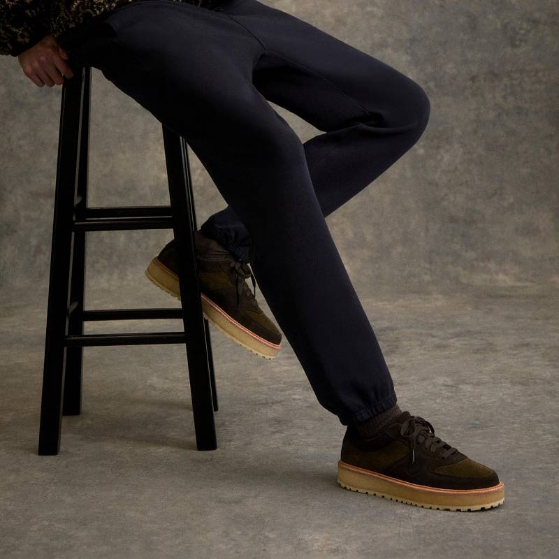 Clarks Sandford 2 X Ronnie Fieg Dark Olive Combination σκούρο Ελιά | CLKS-84257