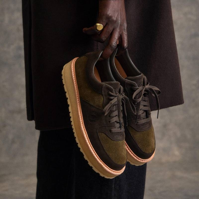 Clarks Sandford 2 X Ronnie Fieg Dark Olive Combination σκούρο Ελιά | CLKS-84257