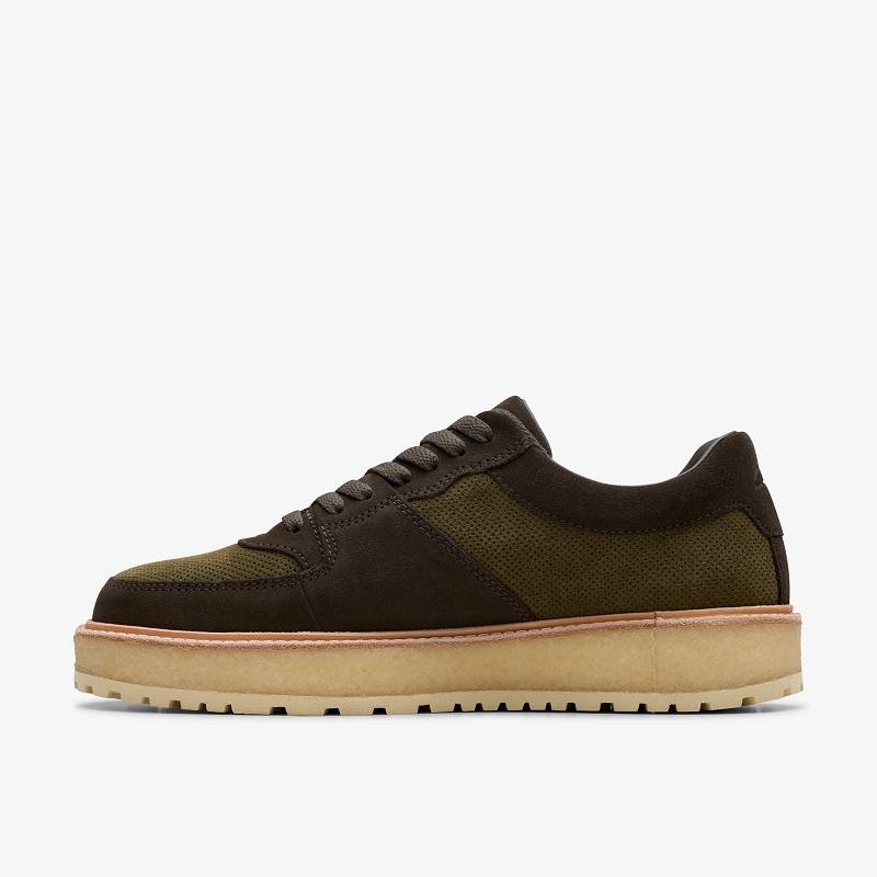 Clarks Sandford 2 X Ronnie Fieg Dark Olive Combination σκούρο Ελιά | CLKS-84257