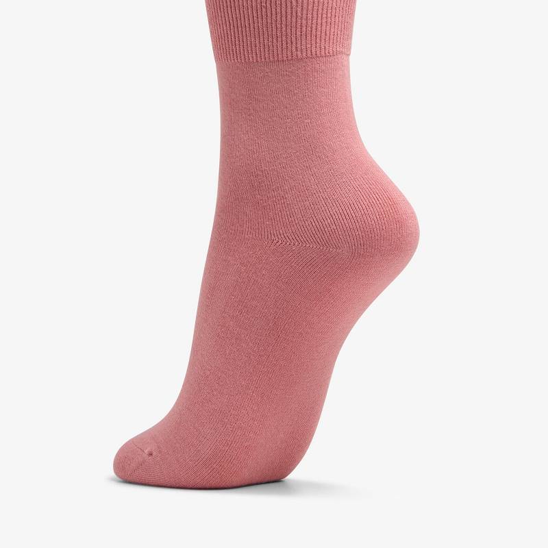 Clarks Solid Dress Crew Sock ροζ | CLKS-84632