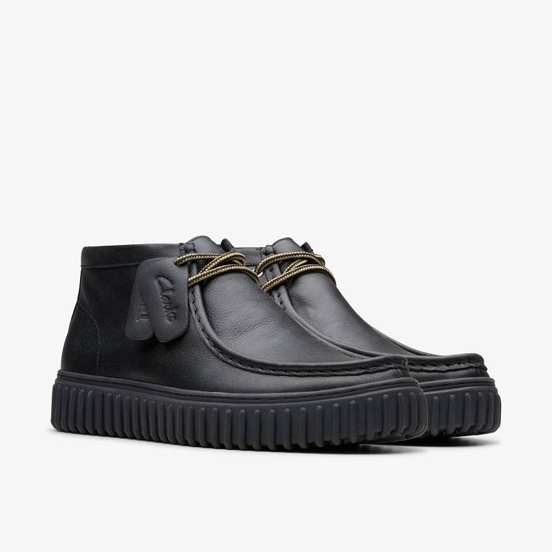 Clarks Torhill Hi μαυρα | CLKS-84625